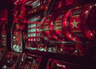 Pragmatic Play is a leading developer of online casino games close-up photography of lucky arcade with Bar, Bar, and Star