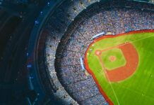 Pragmatic Play Review aerial photography of baseball stadium