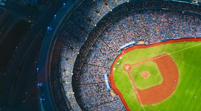 Pragmatic Play Review aerial photography of baseball stadium